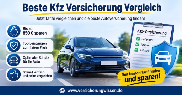 Beste KFZ Versicherung Vergleich