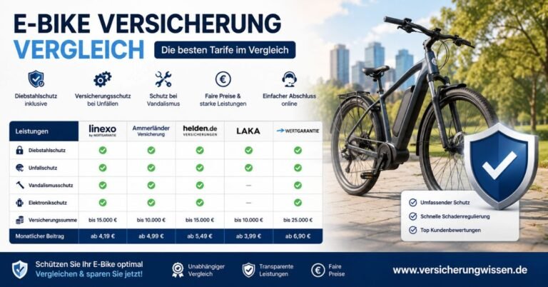 E-Bike Versicherung Vergleich