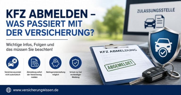KFZ abmelden Was passiert mit der Versicherung