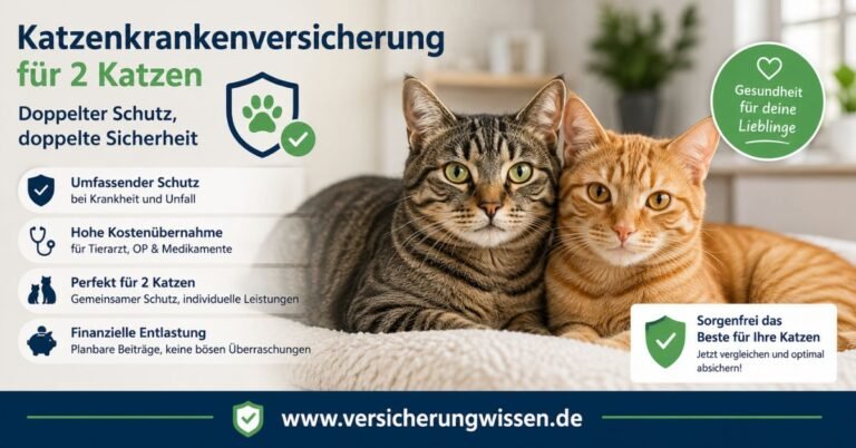 Katzenkrankenversicherung für 2 Katzen