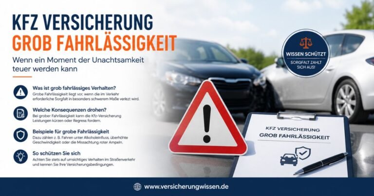 Kfz Versicherung grobe Fahrlässigkeit