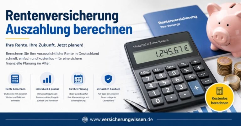 Rentenversicherung Auszahlung berechnen Deutschland